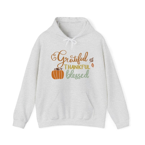 Grateful Thankful Blessed Hooded Sweatshirt