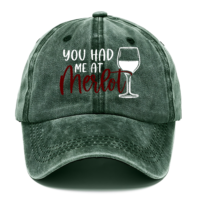 you had me at merlot Hat