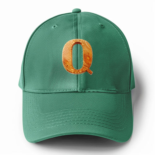 Letter Q Solid Color Baseball Cap