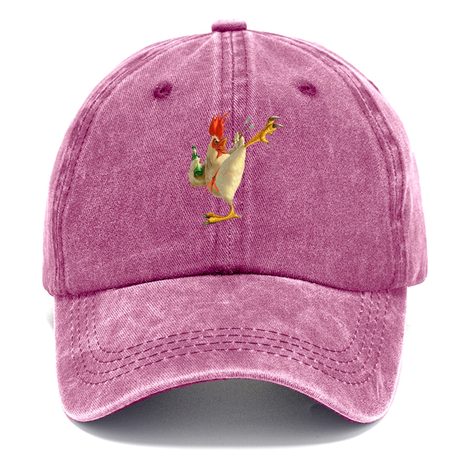 Crazy Rooster Fantasy Art Hat