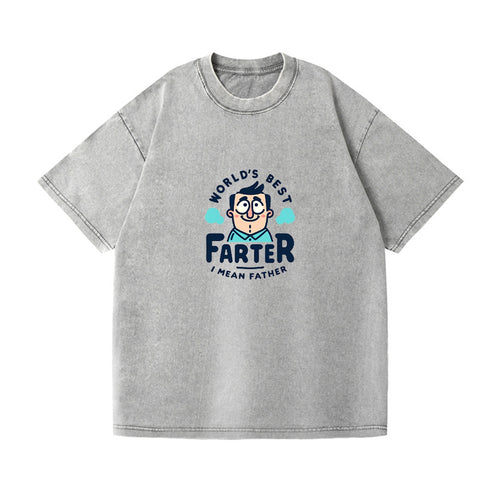 World's Best Farter I Mean Father Vintage T-shirt