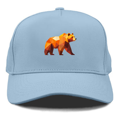 Geometric Bear on the Move Hat