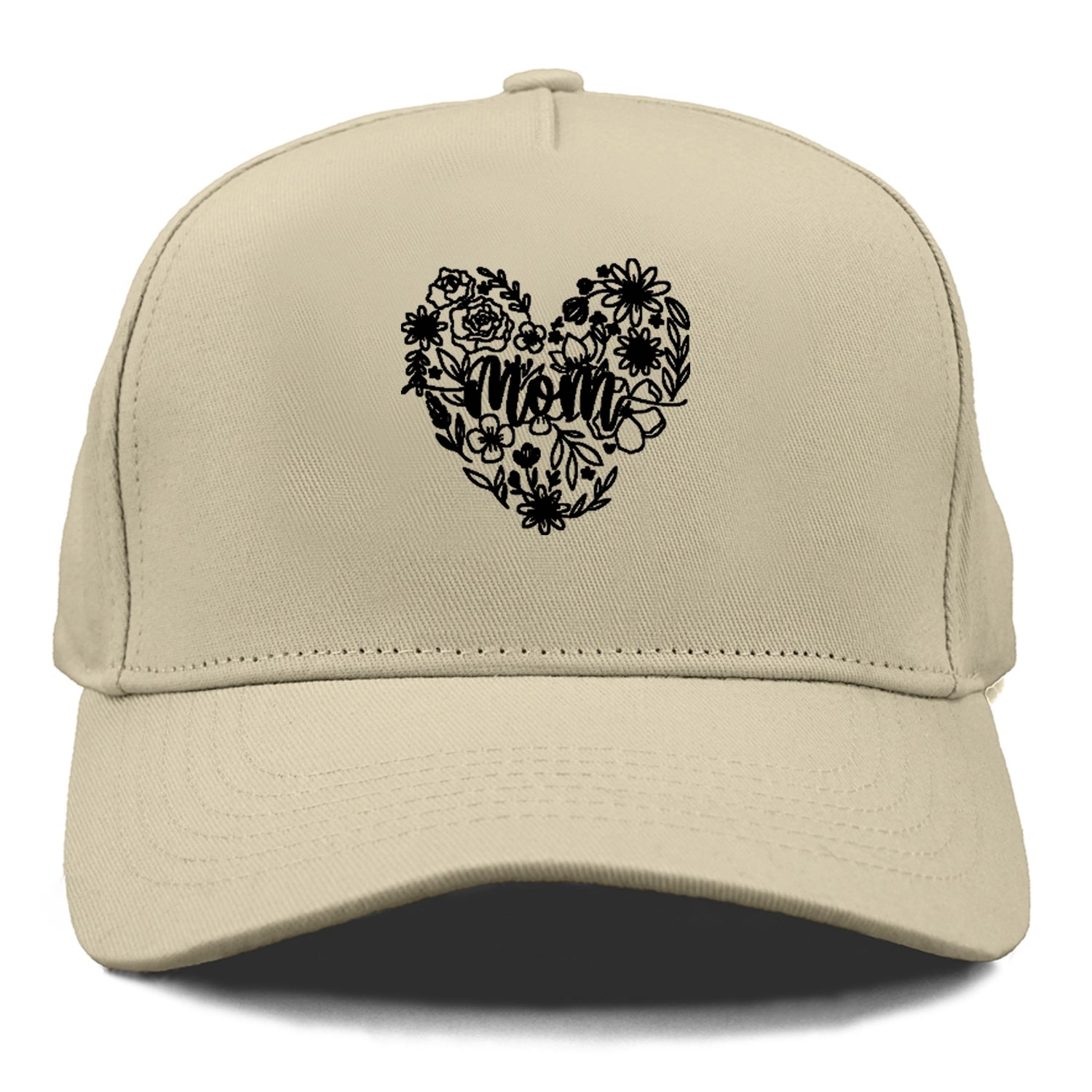 mom floral heart Hat