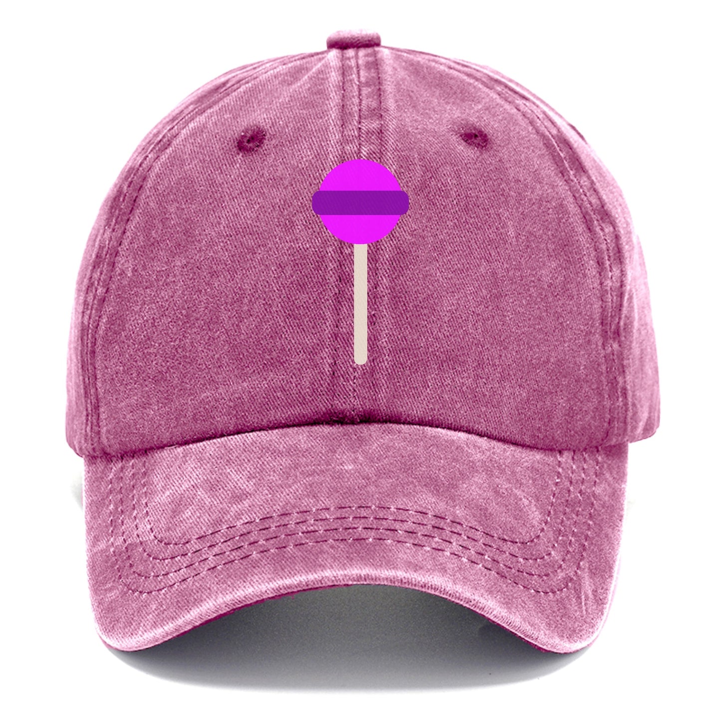 Retro 80s Lollipop Purple Hat