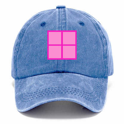 Retro 80s Tetris Blocks Pink Hat