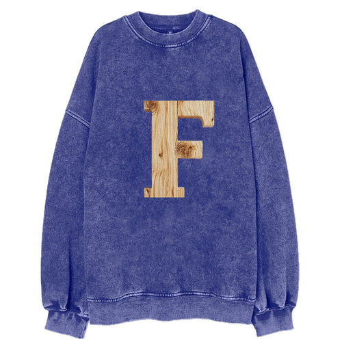 Letter F Vintage Sweatshirt