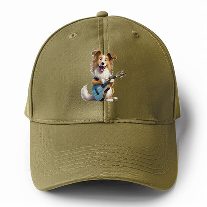 Shepherd Dog playing a guitar Hat