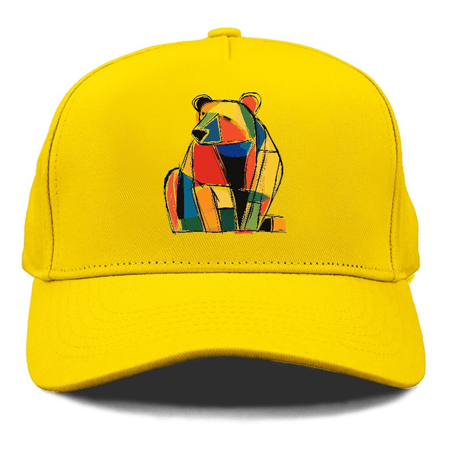 Colorful Abstract Bear Hat