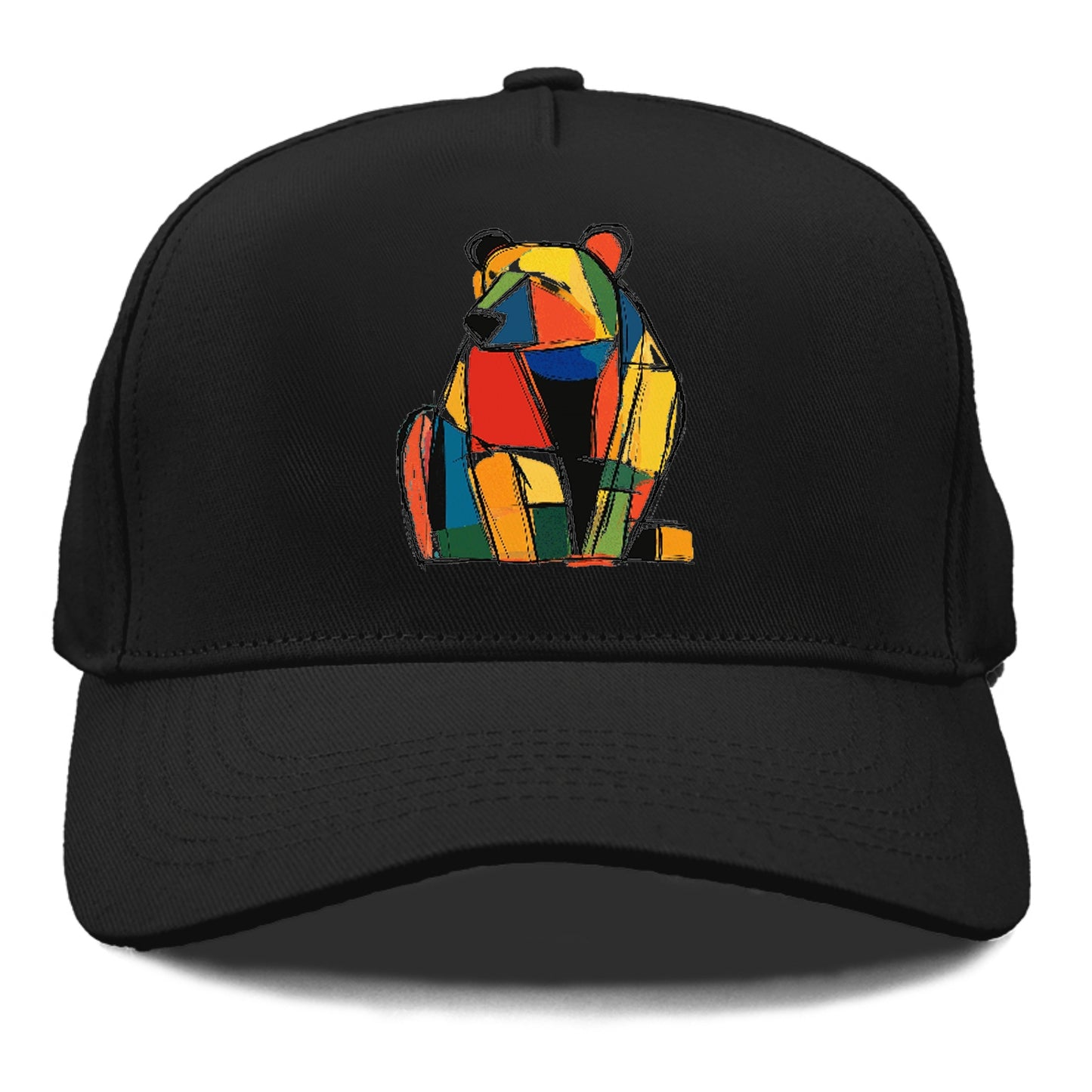 Colorful Abstract Bear Hat