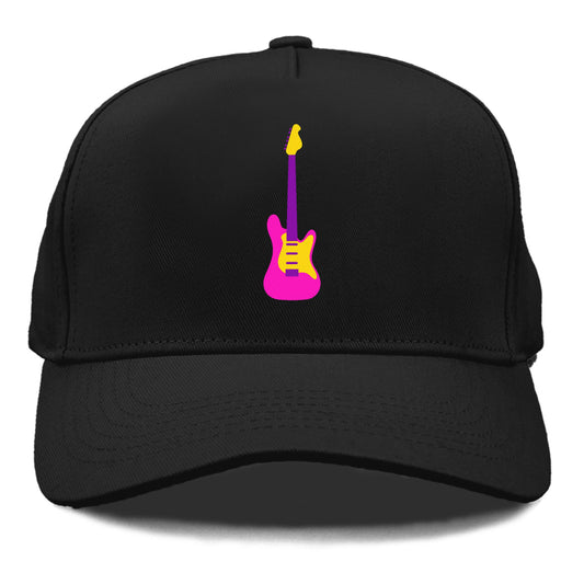 Retro 80s Guitar Pink Hat