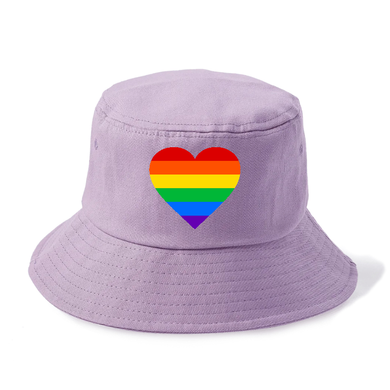 raindow heart Hat