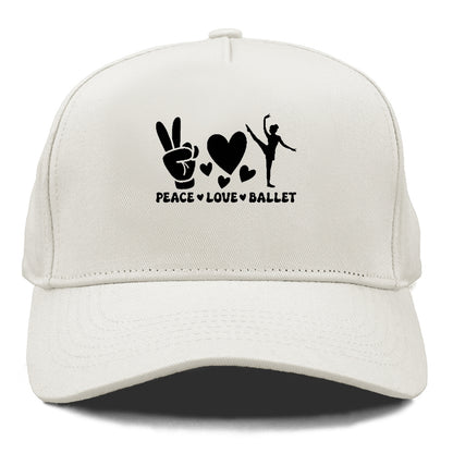 peace love ballet Hat