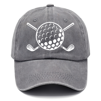 Golf Ball And Clubs Hat