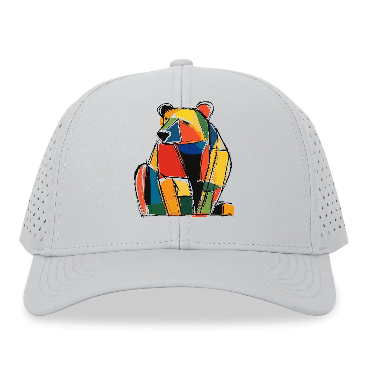 Colorful Abstract Bear Hat