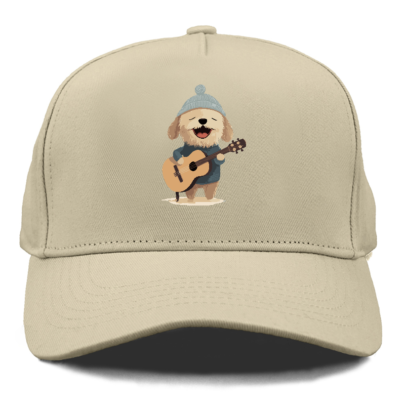 dog playing guitar Hat