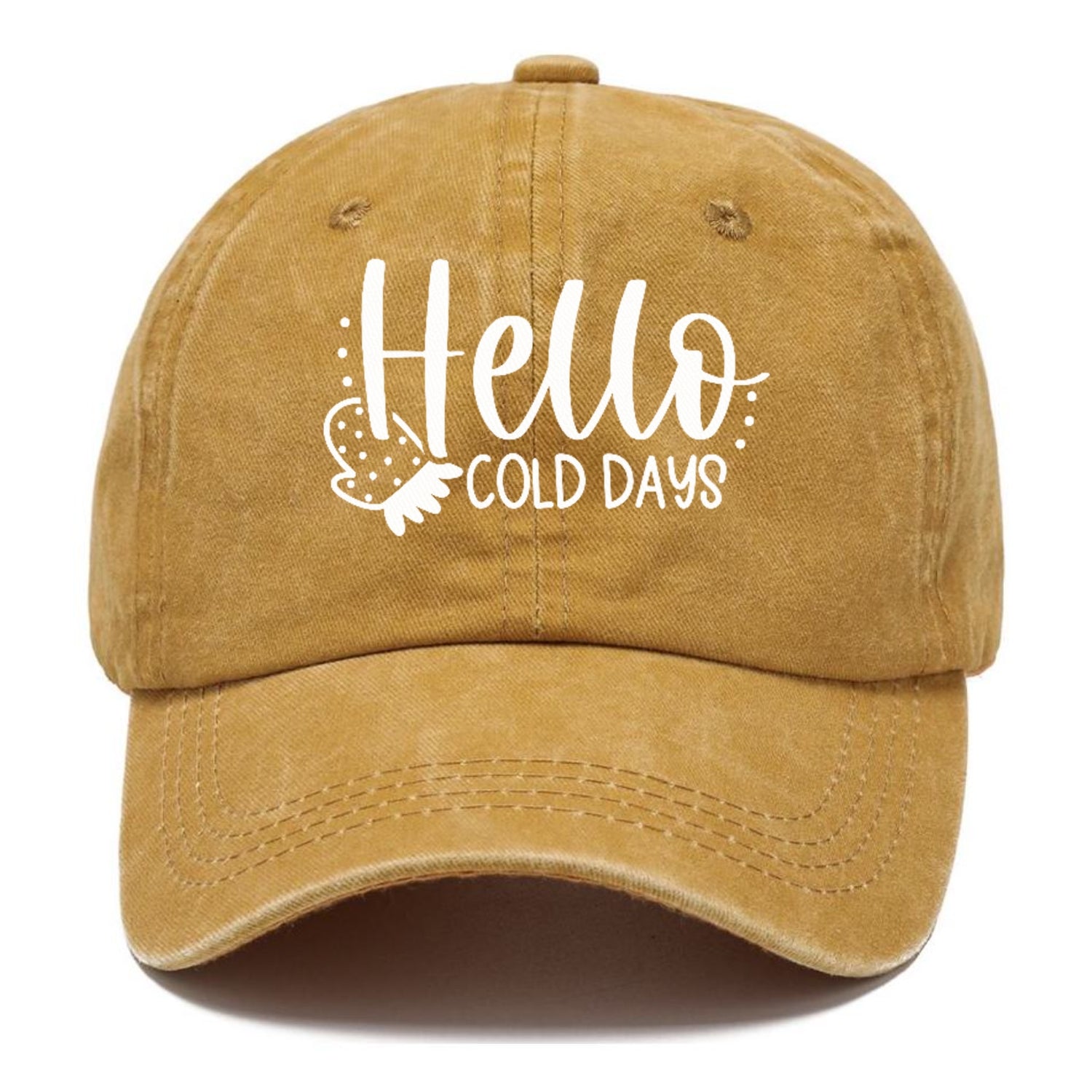 hello cold days Hat