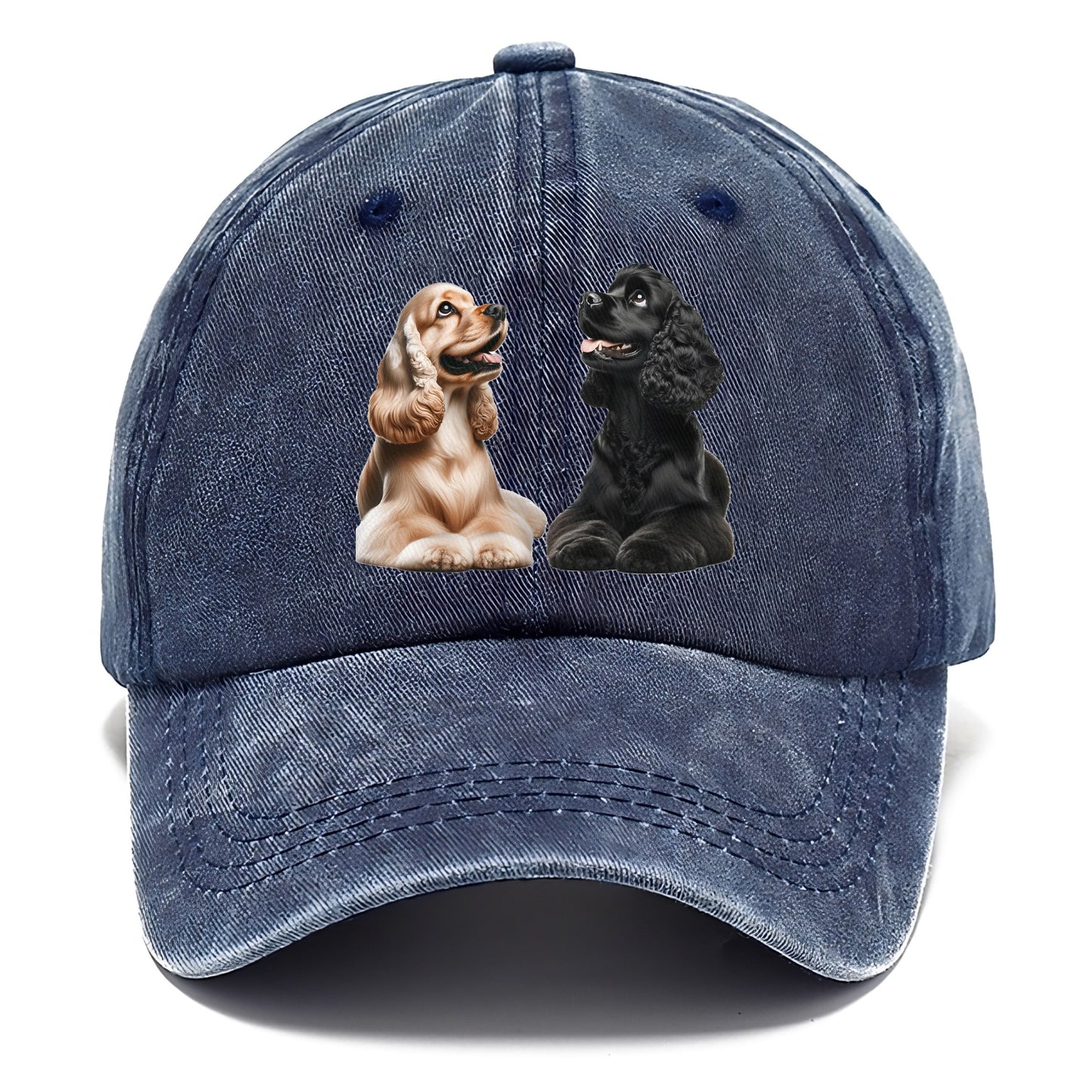 golden and black cocker spaniels Hat