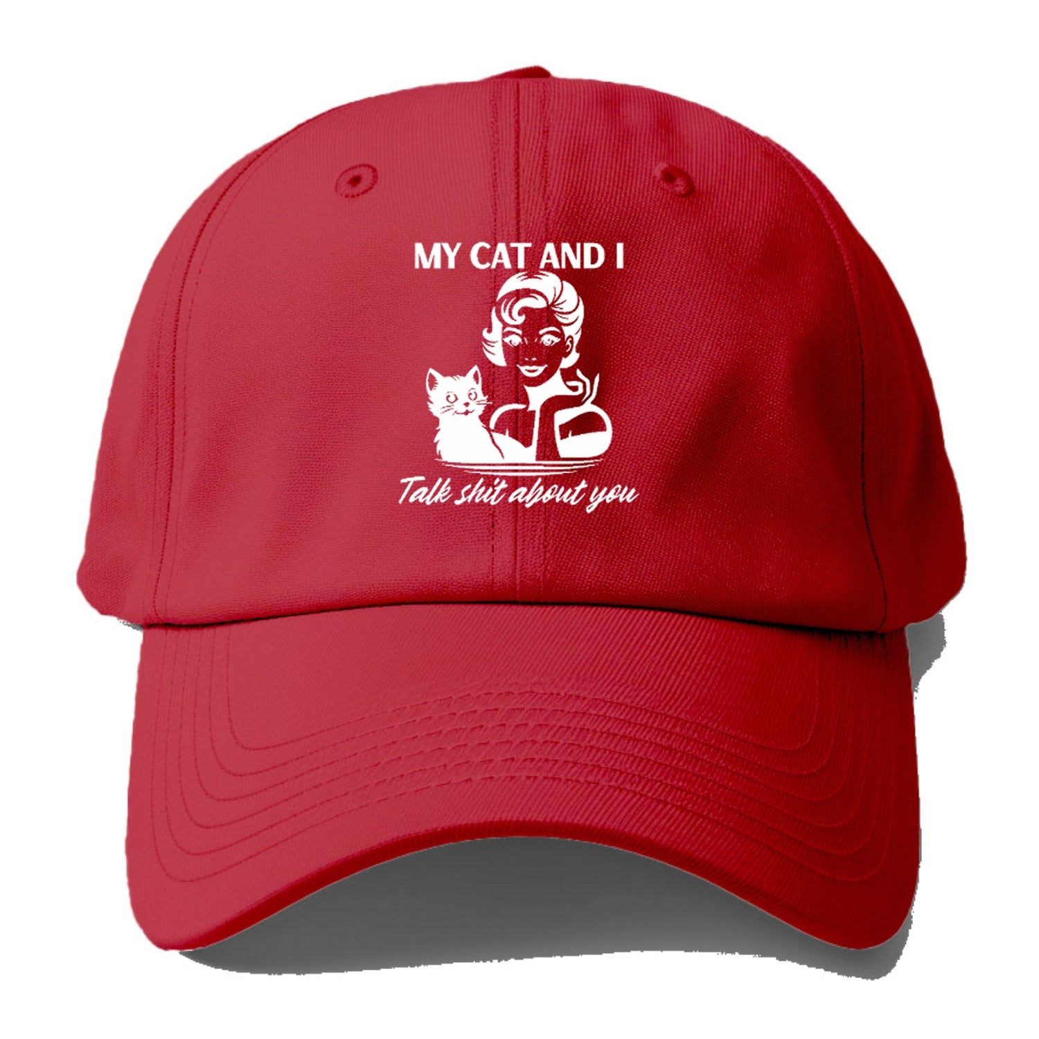 my cat and i talk shit about you 2 Hat