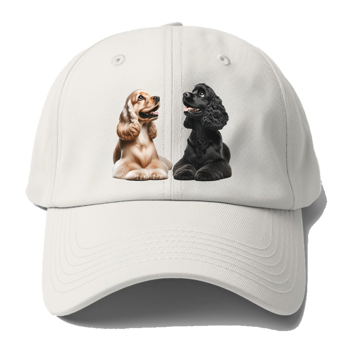 golden and black cocker spaniels Hat