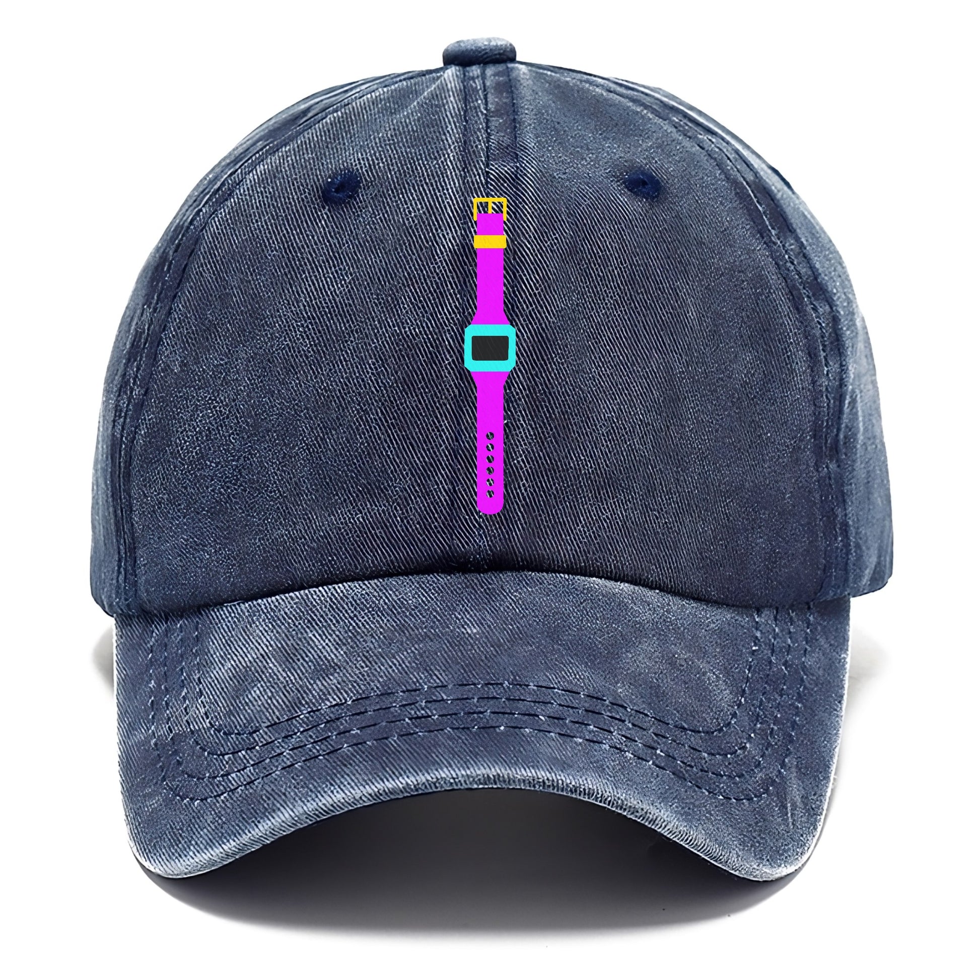 Retro 80s Watch Purple Hat