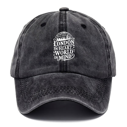 london in heart world in mind Hat