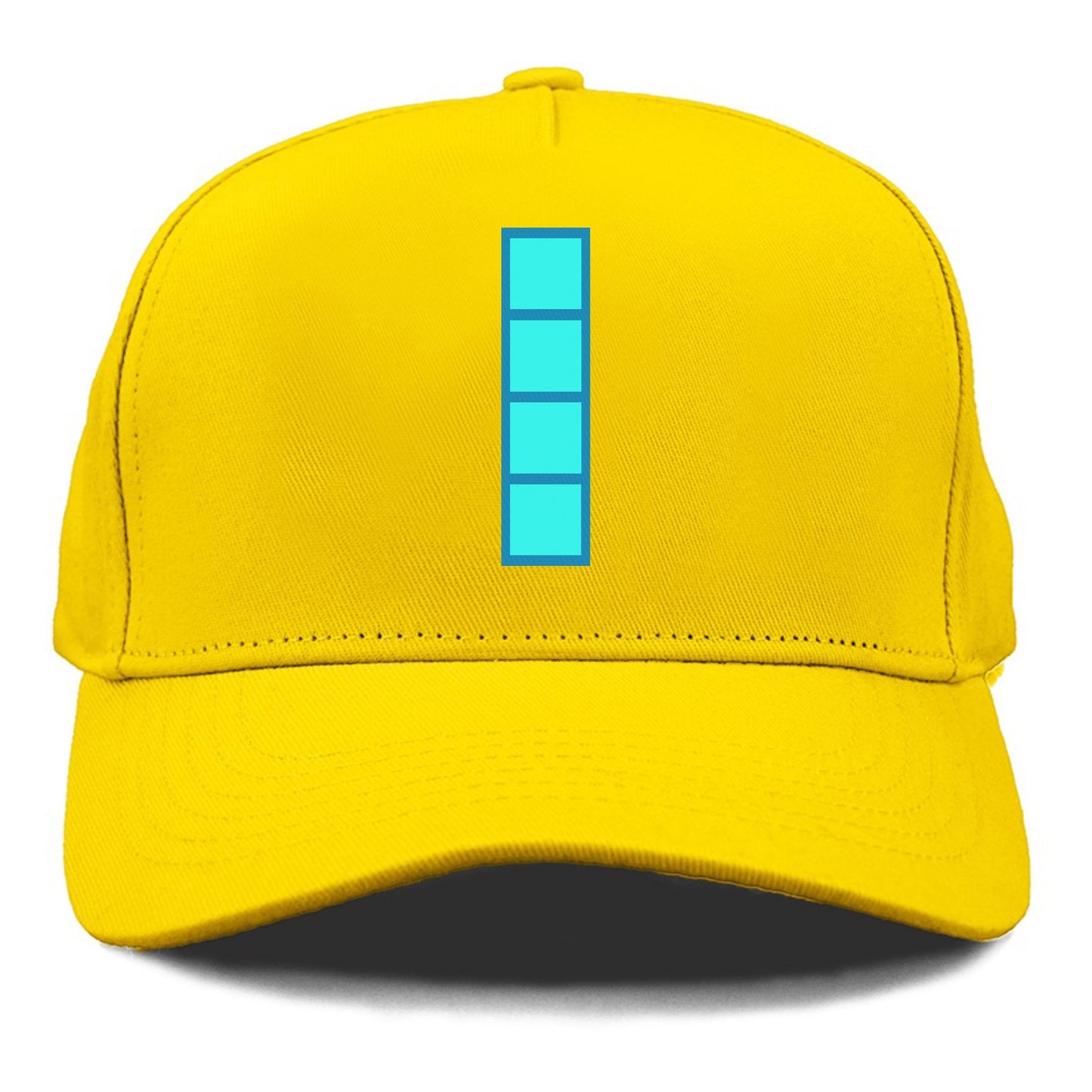 Retro 80s Tetris Blocks Blue Hat