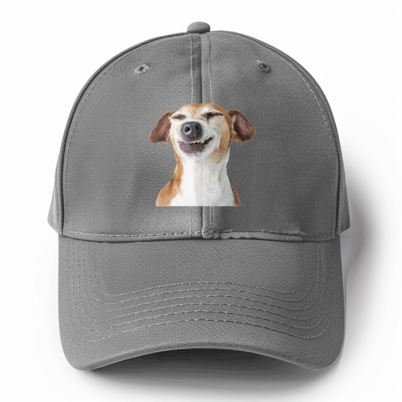 Joyful Jack Russell Terrier with a beaming, toothy smile Hat