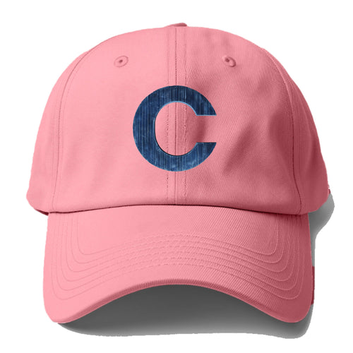 Letter C Baseball Cap For Big Heads