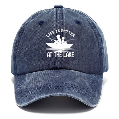 life is better at the lake Hat