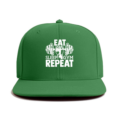 eat sleep gym repeat Hat