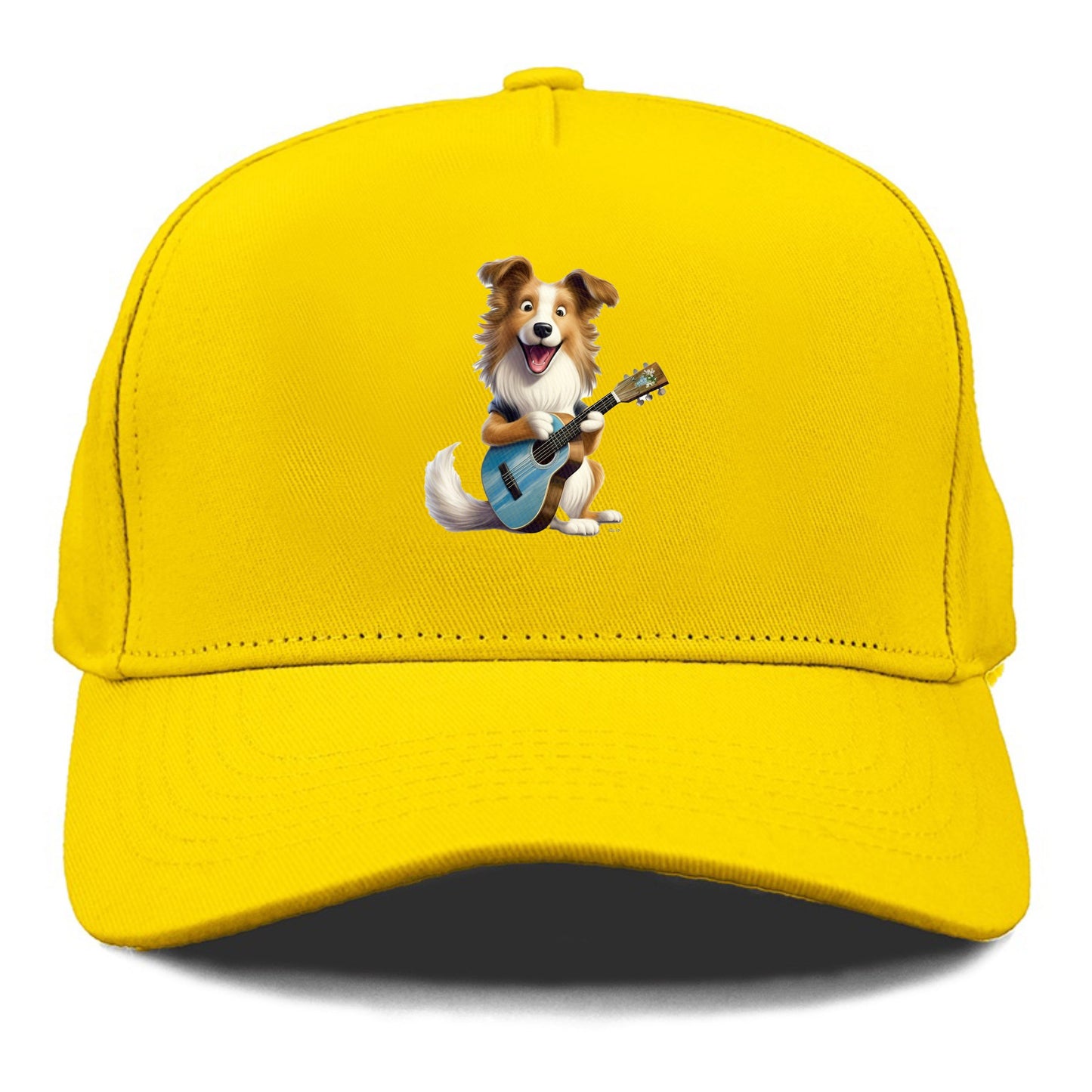 Shepherd Dog playing a guitar Hat