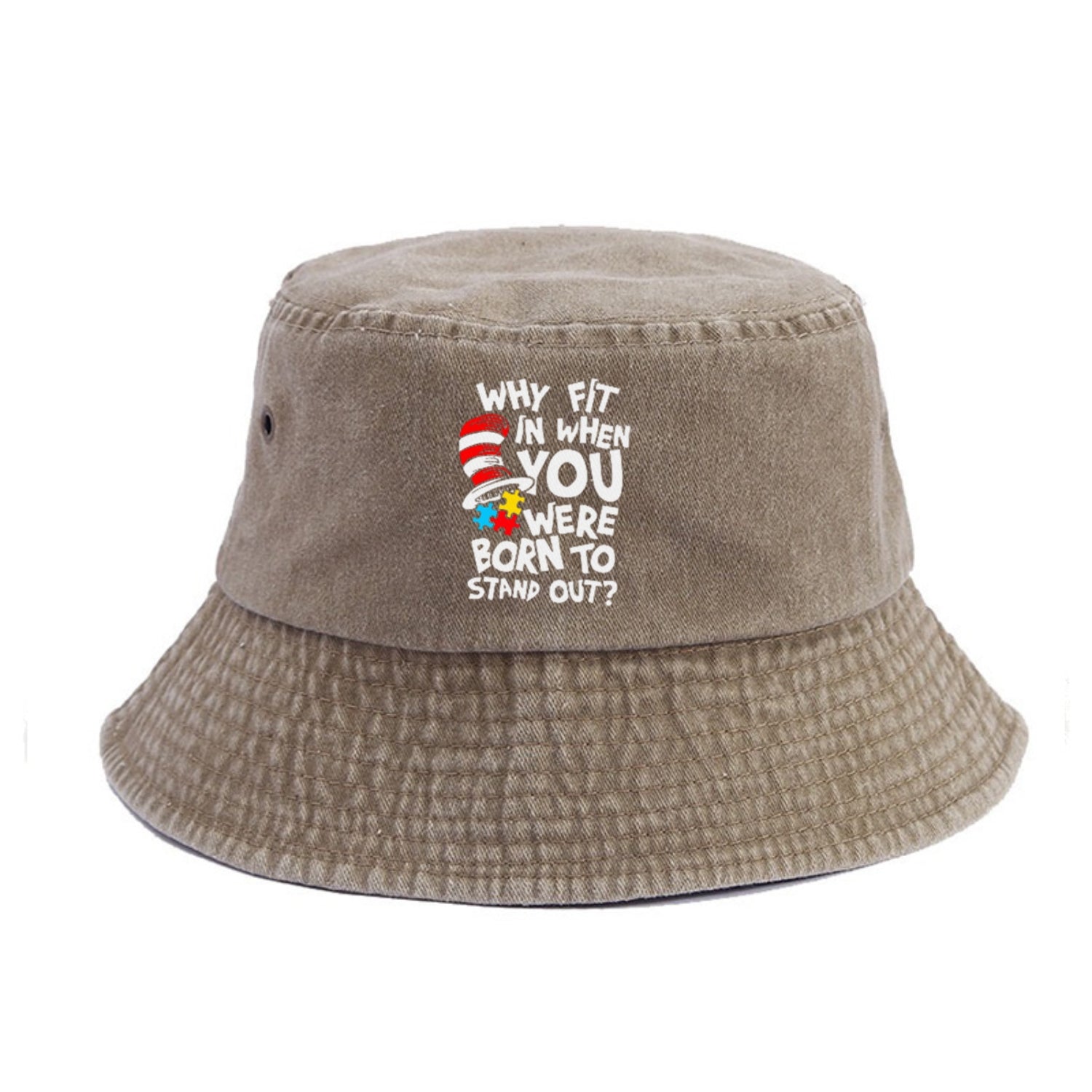 Why Fit In When You Were Born To Stand Out Autism Hat