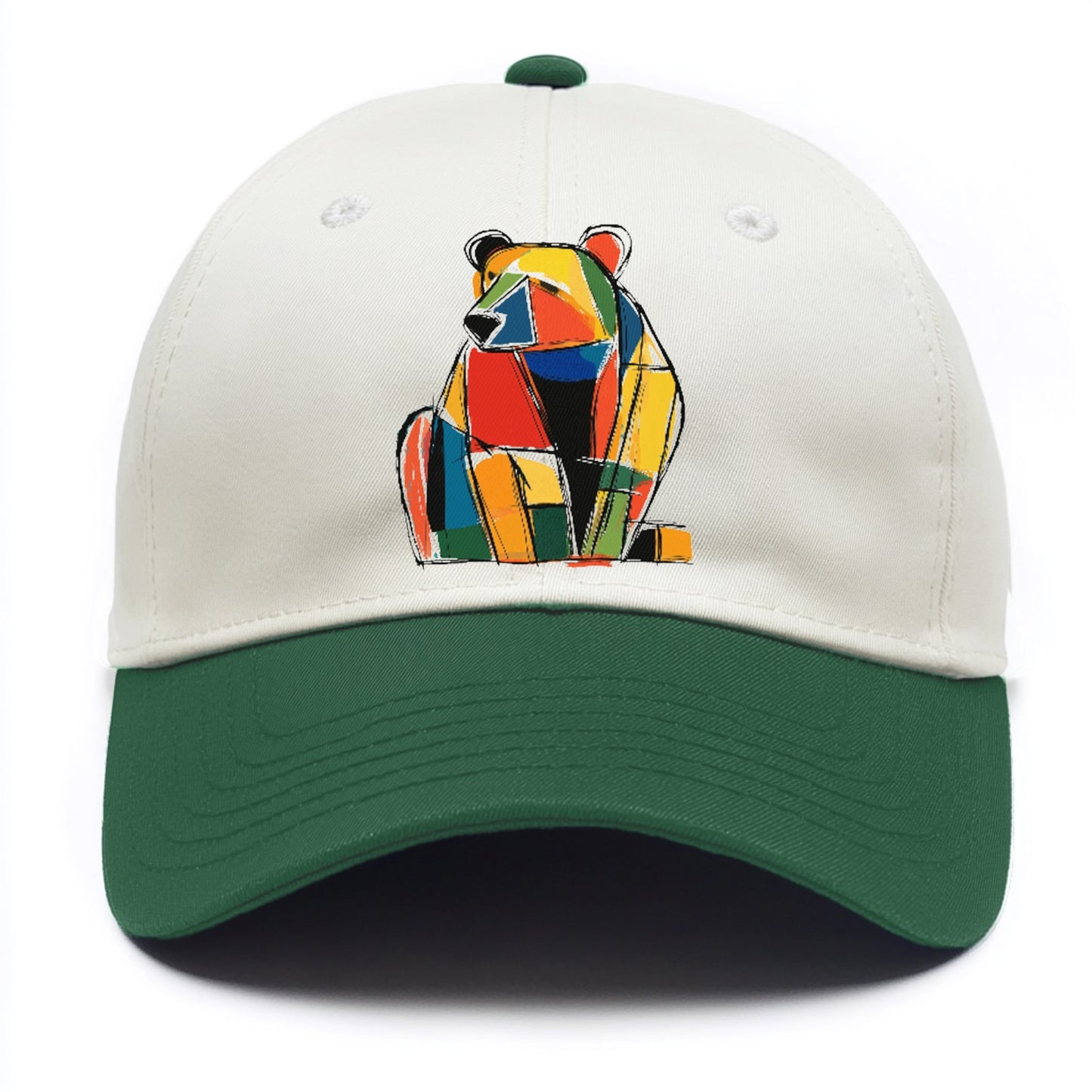 Colorful Abstract Bear Hat