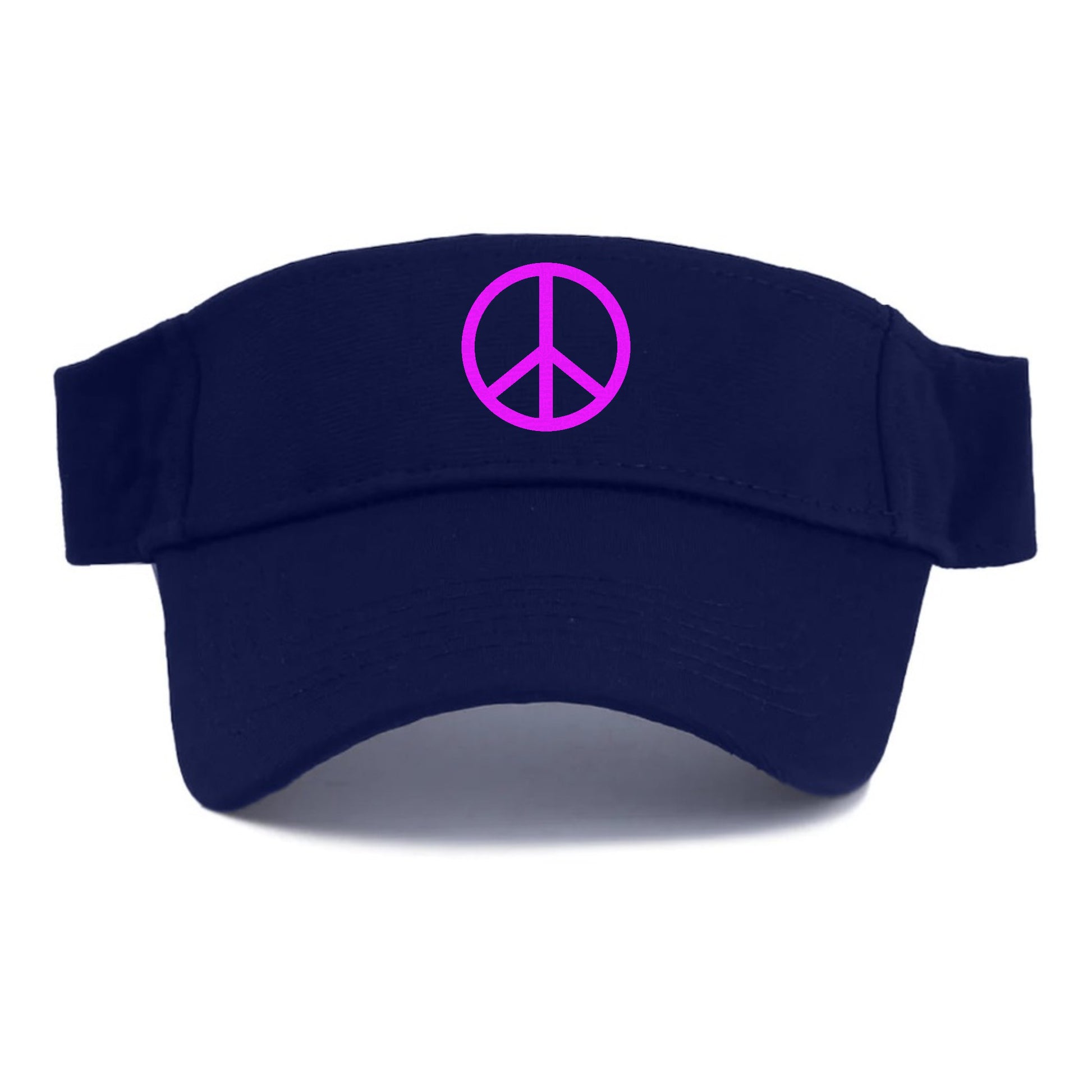 Retro 80s Peace Sign Purple Hat