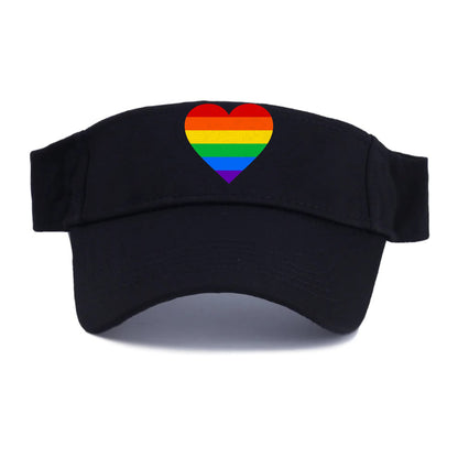 raindow heart Hat