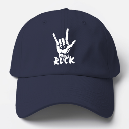 hand horns and rock Hat