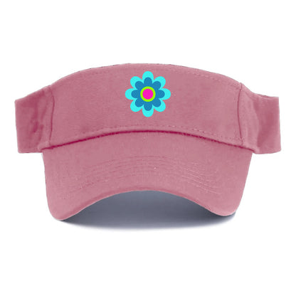 Retro 80s Flower Blue Hat