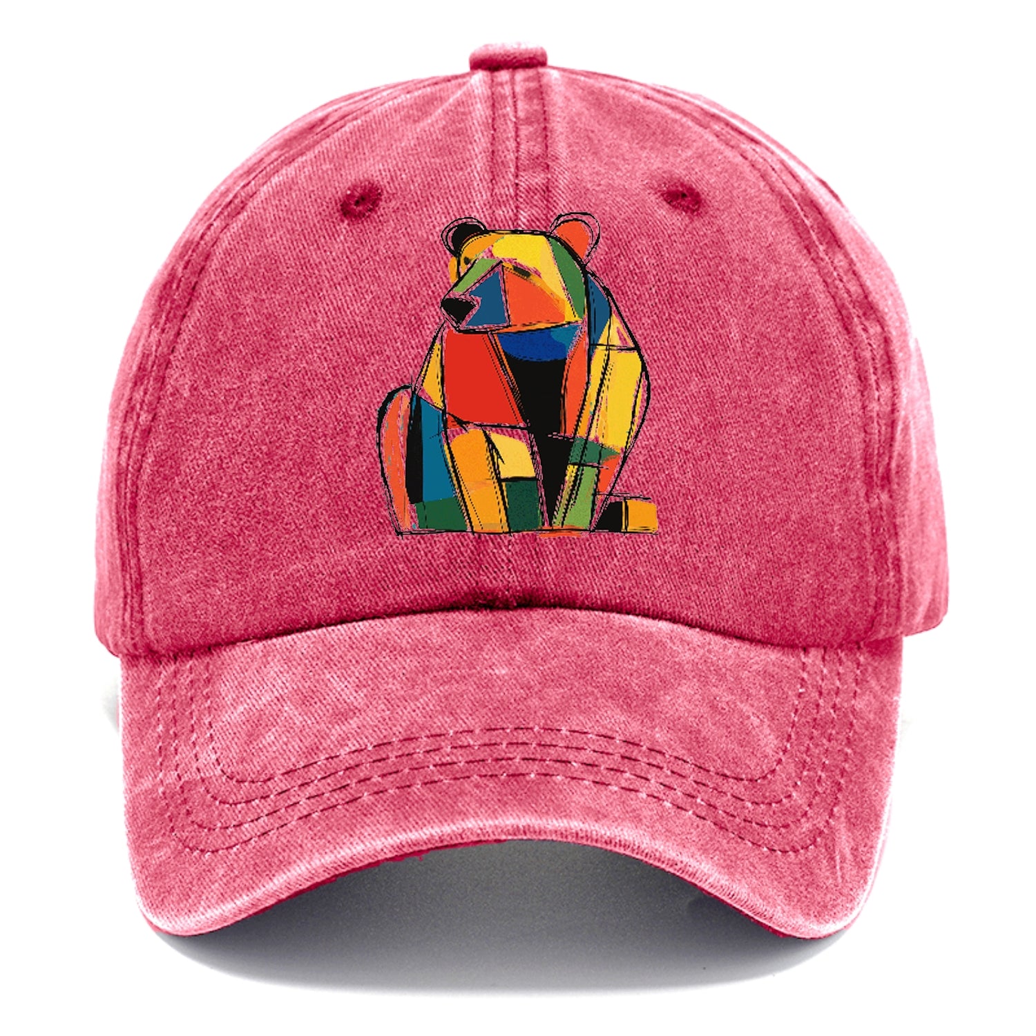 Colorful Abstract Bear Hat