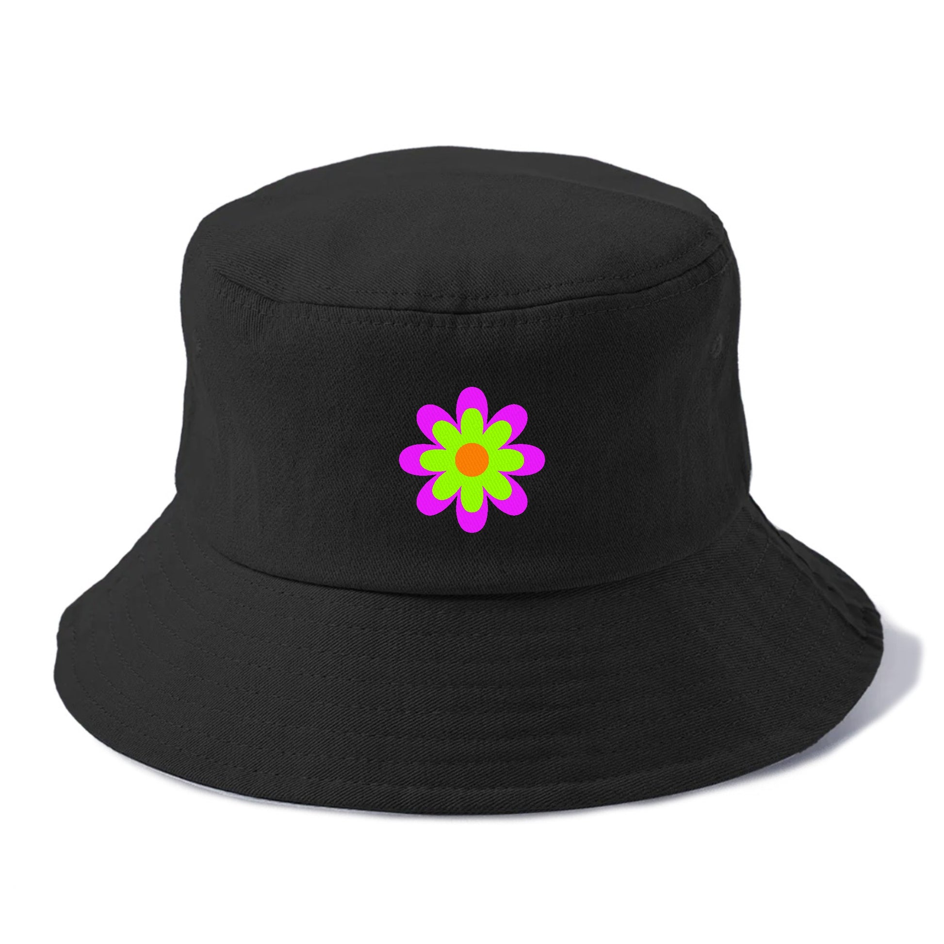 Retro 80s Flower Purple Hat