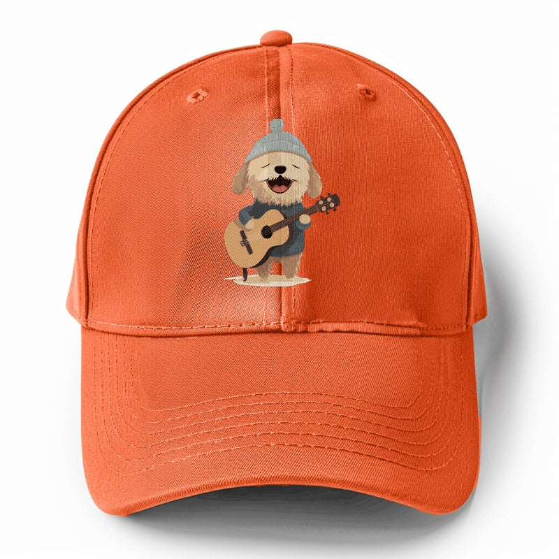 dog playing guitar Hat