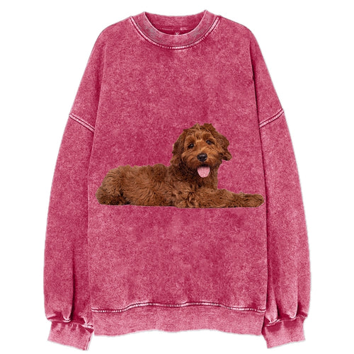 Labradoodle Laying Down Vintage Sweatshirt