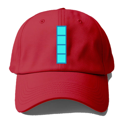 Retro 80s Tetris Blocks Blue Baseball Cap