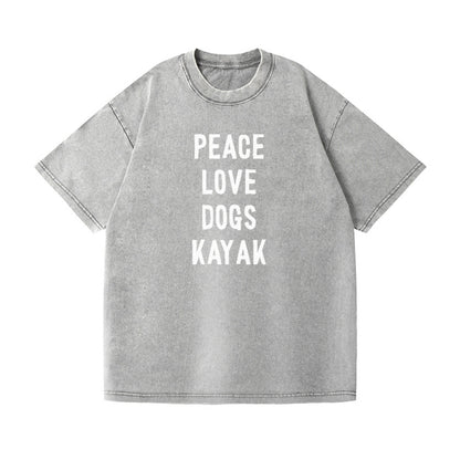 peace love dog kayak Hat