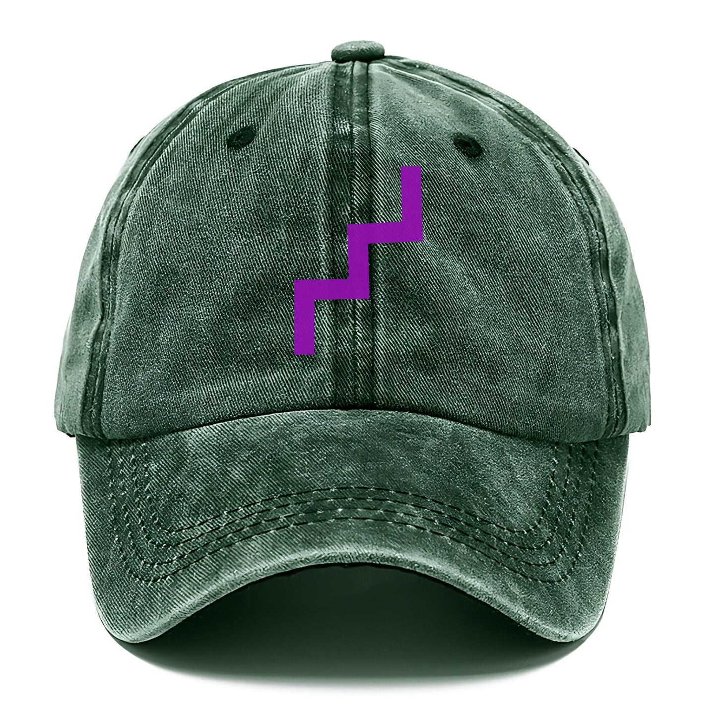 Retro 80s Zig Zag Purple Hat