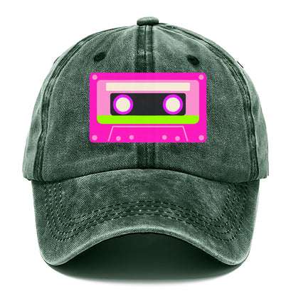 Retro 80s Cassette Pink Hat