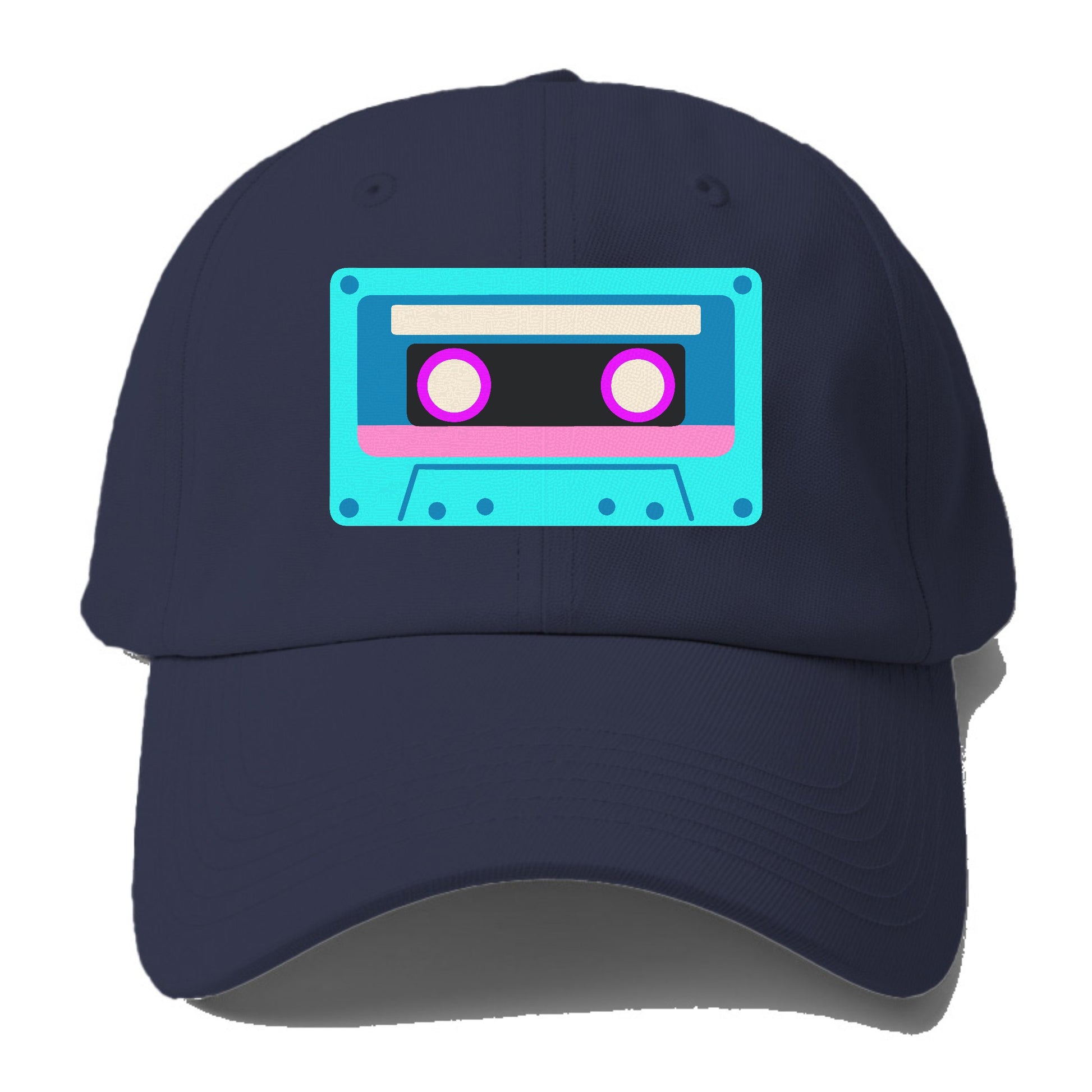 Retro 80s Cassette Blue Hat