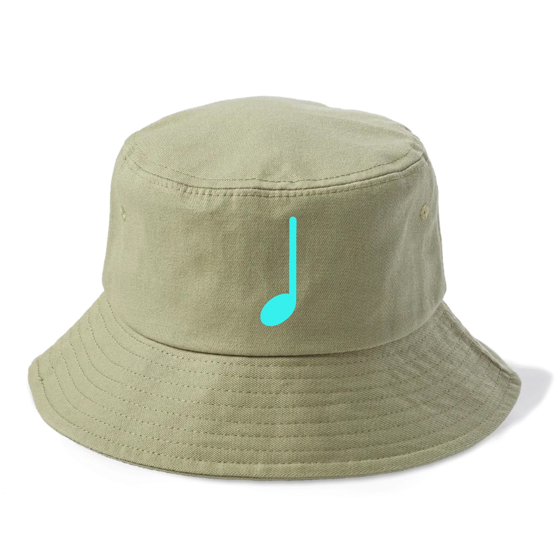 Retro 80s Music Note Blue Hat