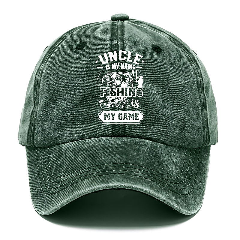 uncle is my name fishing is my game Hat