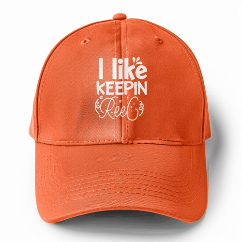 I Like Keepin Reel Solid Color Baseball Cap