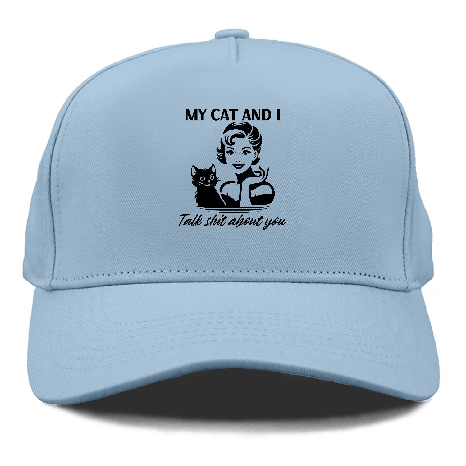 my cat and i talk shit about you 2 Hat